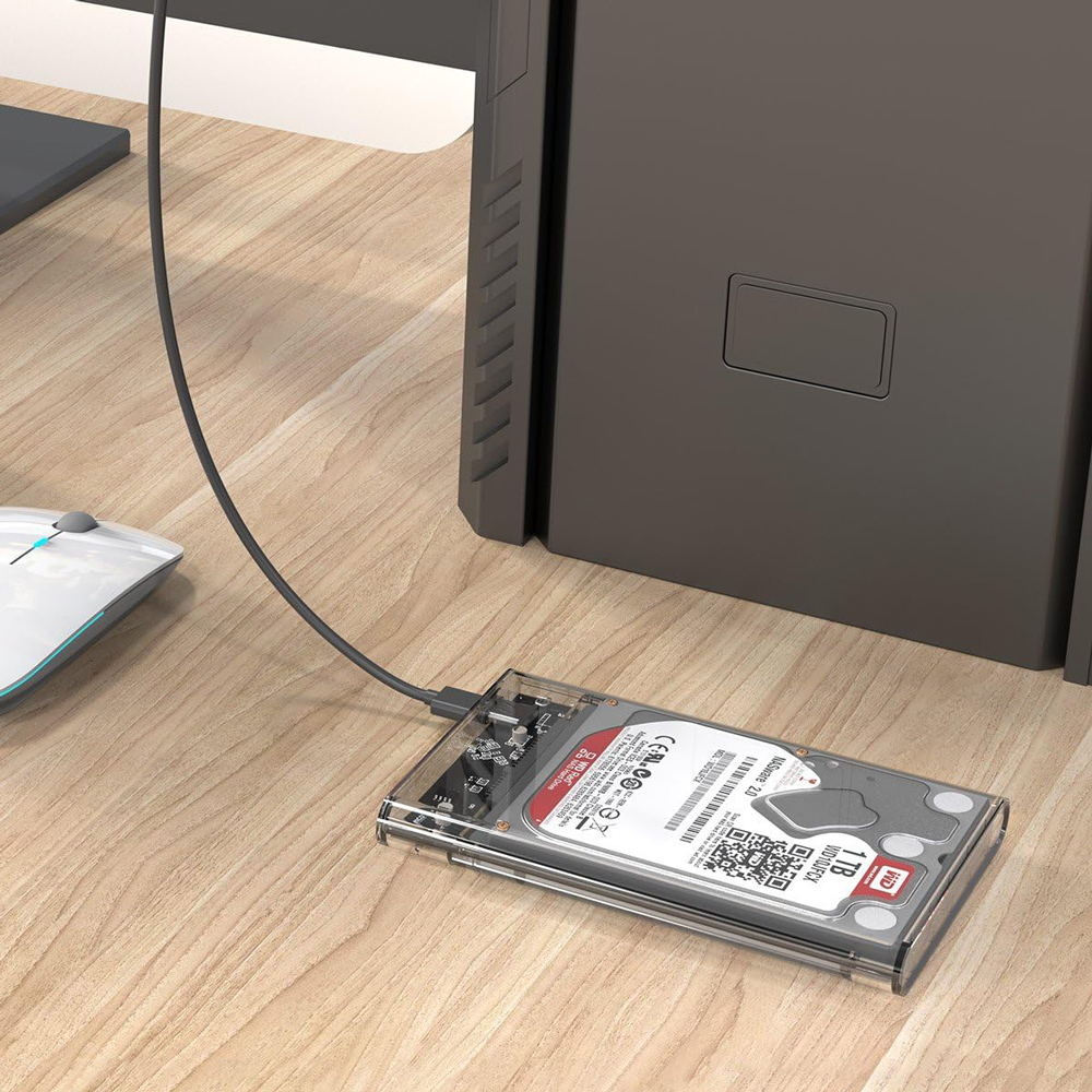 2139C3-CR-EP-1 ORICO θήκη για 2.5" SATA HDD/SSD 2139C3, 5Gbps, διάφανη - Image 1