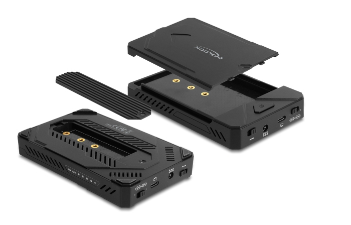 42020 DELOCK θήκη M.2 NVMe & SATA SSD/HDD 42020, 10Gbps, λειτουργία κλώνου - Image 1