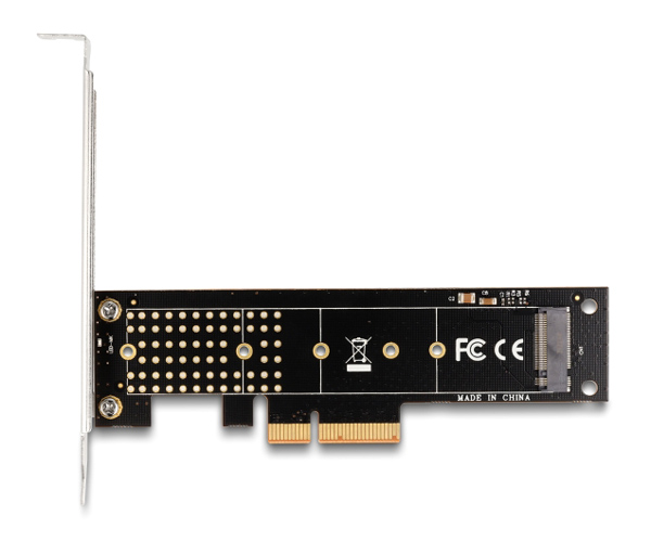 89836-1 DELOCK κάρτα επέκτασης PCIe x4 σε M.2 M Key 110mm 89836, NVMe - Image 1
