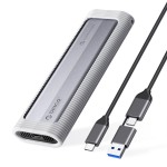 ORICO θήκη για M.2 NVME/NGFF SSD AXM2S-G2, 10Gbps, tool free, γκρι