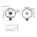 HIKVISION HIWATCH βάση κάμερας DS-1280ZJ-DM45, μεταλλική, λευκή - Image 2
