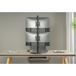 BRATECK βάση γραφείου για 2x οθόνες LDT66-T02V, 17-32", έως 9kg - Image 2