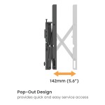 BRATECK επιτοίχια βάση τηλεόρασης LVW02E-48T, 37-70", έως 70kg, Pop-Out - Image 2