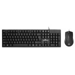 POWERTECH set ποντίκι & πληκτρολόγιο PT-1075, ενσύρματο, 1000DPI, μαύρο