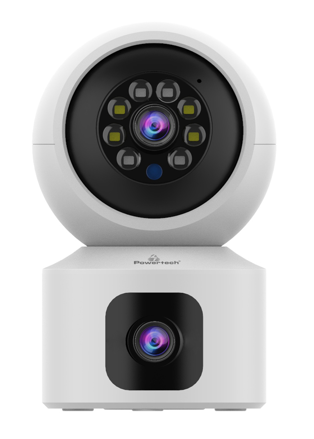 PT-1338 POWERTECH smart κάμερα PT-1338, 2MP, dual lens, WiFi, PTZ, SD - Image 1