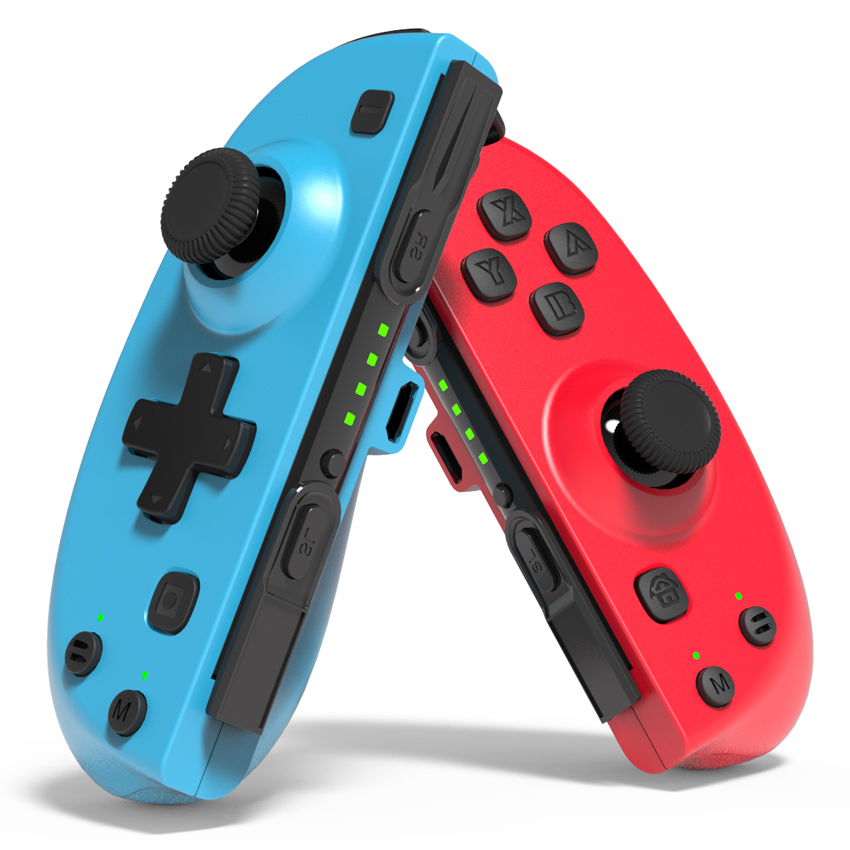 RR-0015-1 ROAR ασύρματο gamepad τύπου Joy-Con RR-0015 για Nintendo Switch, μπλε & κόκκινο - Image 1