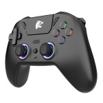 ROAR ασύρματο gamepad RR-0023, Switch/PS4/PC/iOS/Android, Bluetooth, μαύρο