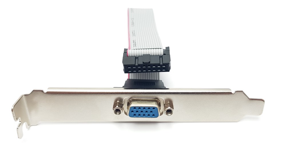 SLOT-002-1 POWERTECH αντάπτορας DB15 αρσενικό σε 16PIN flat καλώδιο SLOT-002 - Image 1
