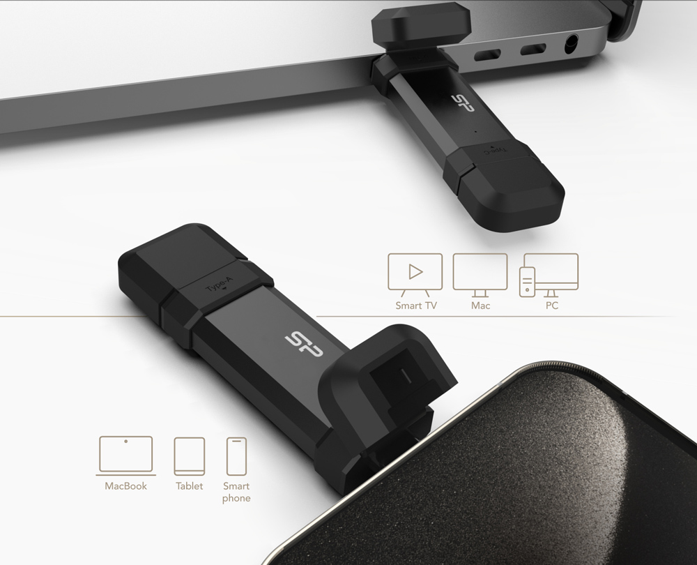 SP002TBUC3S72VPK-1 SILICON POWER εξωτερικός SSD Marvel Xtreme DS72, USB-C/USB 3.2, 2TB, μαύρο - Image 1