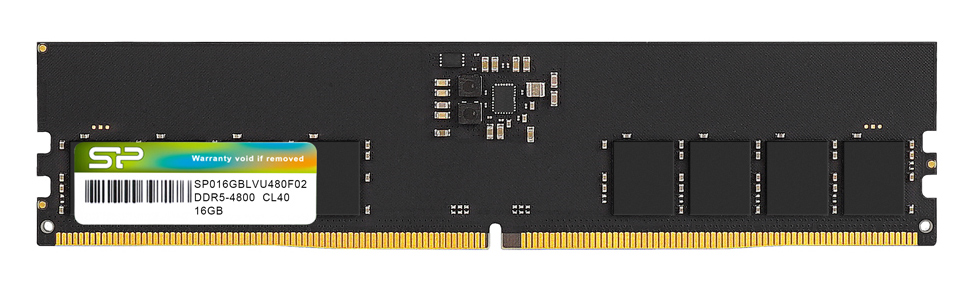 SP016GBLVU480F02 SILICON POWER μνήμη DDR5 UDIMM SP016GBLVU480F02, 16GB, 4800MHz, CL40 - Image 1