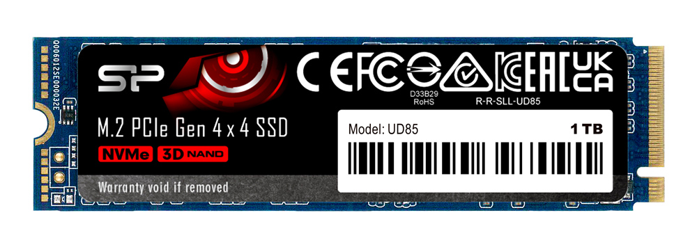 SP01KGBP44UD8505 SILICON POWER SSD PCIe Gen4x4 M.2 2280 UD85, 1TB, 3.600-2.800MB/s - Image 1