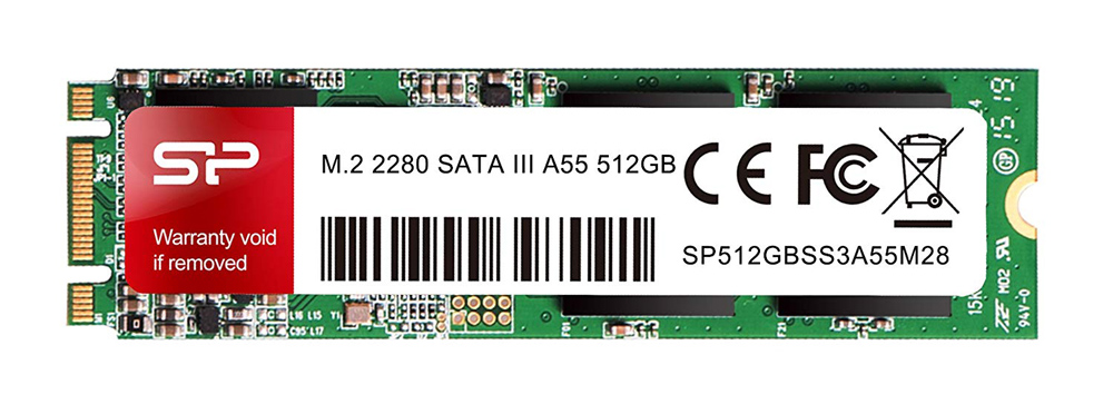 SP512GBSS3A55M28 SILICON POWER SSD A55, 512GB, M.2 2280, SATA III, 560-530MB/s - Image 1