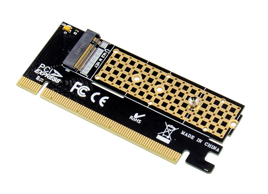 ST529 POWERTECH κάρτα επέκτασης 16x PCIe σε M.2 M Key NVMe ST529 - Image 1