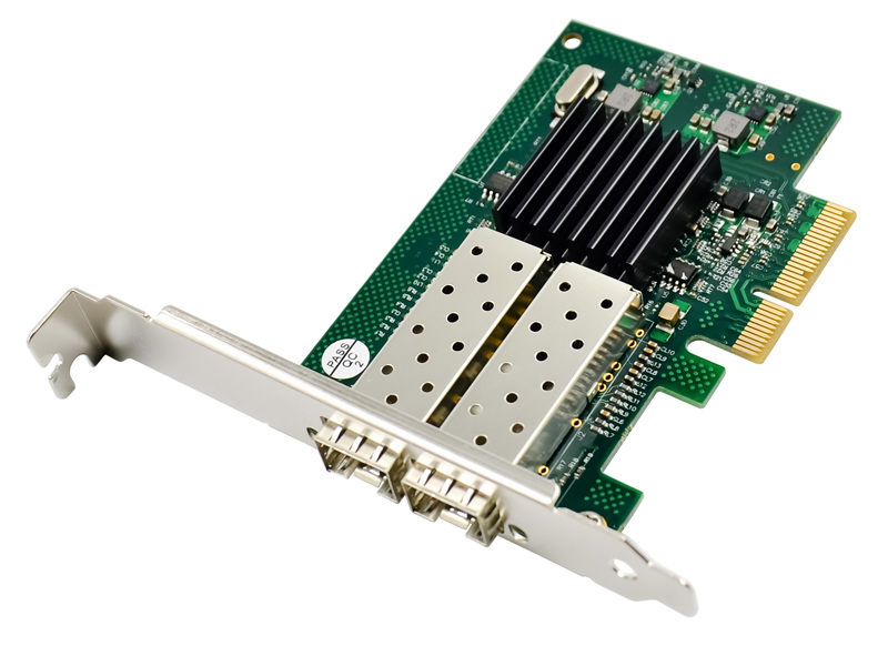 ST722 POWERTECH κάρτα επέκτασης PCIe σε Dual SFP ST722, 1000Mbps, JL82576EB - Image 1