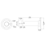 UNIARCH βάση κάμερας TR-CE45-IN, μεταλλική, λευκή - Image 2