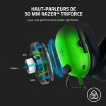 Razer BlackShark V2 X (green) Over Ear Gaming Headset με σύνδεση 3.5mm - Image 3