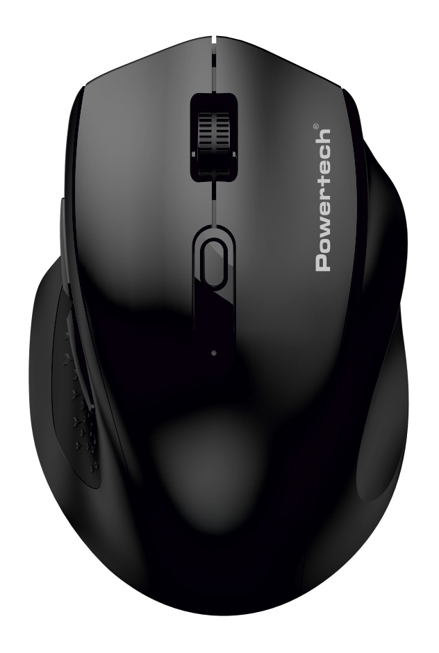 pt-1578 POWERTECH ασύρματο ποντίκι PT-1578, 2.4GHz & Bluetooth, έως 4000DPI, μαύρο - Image 1