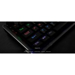 Zeroground KB-2950G Simeto V2.0 Gaming Mechanical Keyboard with Custom Blue Switches and RGB Lighting...Silver - Image 2