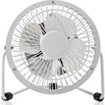 Nedis Metal Mini Fan Ανεμιστηράκι USB Λευκό - Image 2