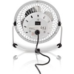 Nedis Metal Mini Fan Ανεμιστηράκι USB Λευκό - Image 6