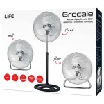 LIFE Grecale Πολυμορφικός Ανεμιστήρας 3 σε 1 50W 45cm Μαύρος - Image 5
