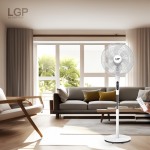 Ανεμιστήρας Δαπέδου LGP 16" (40cm) 55W με Τηλεχειριστήριο & Χρονοδιακόπτη - Image 2