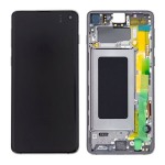 Samsung Galaxy S10 (SM-G973F) Οθόνη AMOLED με Touch Screen & Frame – Prism Black (Original Service Pack GH82-18850A)