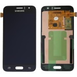 Original Οθόνη Samsung Galaxy J1 (2016) SM-J120F LCD & Touch Μαύρη GH97-18224C