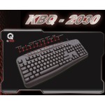 Q-Tech Ενσύρματο Πληκτρολόγιο Multimedia Business USB 2.0 Μαύρο (KBQ-2030)