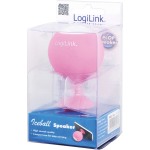 LogiLink Iceball Φορητό Ηχείο 1.5W με 3 ώρες Λειτουργίας Pink