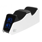 Roar Βάση Φόρτισης Gamepad για 2x PS5 DualSense Λευκό/Μαύρο(RR-0020) - Image 2
