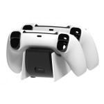 Roar Βάση Φόρτισης Gamepad για 2x PS5 DualSense Λευκό/Μαύρο(RR-0020) - Image 3
