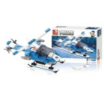SLUBAN POLICE HELICOPTER BUILDING BRICKS KIT M38-B0185 - Image 2
