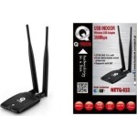 Q-Tech NETQ-822 Αντάπτορας Δικτύου USB με Ασύρματη Σύνδεση Wi-Fi 300Mbps και Αποσπώμενη Κεραία