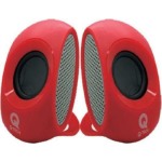 Q-Tech SPQ-805 Ηχεία Υπολογιστή 2.0 με Ισχύ 4W σε Κόκκινο Χρώμα