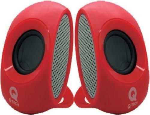 xlarge_20210216151103_q_tech_spq_805_kokkino Q-Tech SPQ-805 Ηχεία Υπολογιστή 2.0 με Ισχύ 4W σε Κόκκινο Χρώμα - Image 1