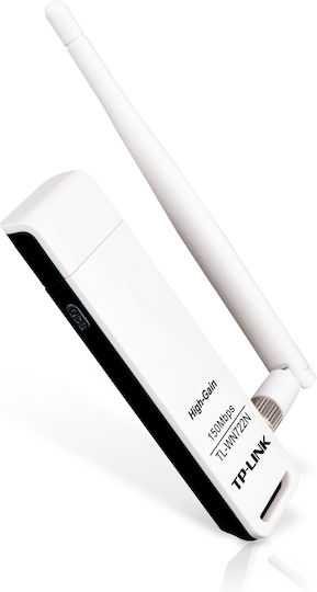 TP-LINK TL-WN722N Αντάπτορας Δικτύου USB με Ασύρματη Σύνδεση Wi-Fi 150Mbps και Αποσπώμενη Κεραία - Image 3