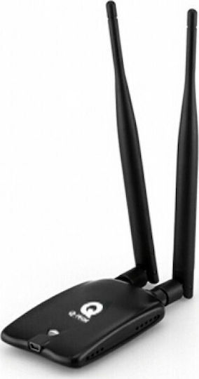 Q-Tech NETQ-822 Αντάπτορας Δικτύου USB με Ασύρματη Σύνδεση Wi-Fi 300Mbps και Αποσπώμενη Κεραία - Image 2