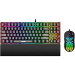 Marvo CM373 Σετ Gaming Μηχανικό Πληκτρολόγιο Tenkeyless με Custom Red διακόπτες και RGB φωτισμό & Ποντίκι