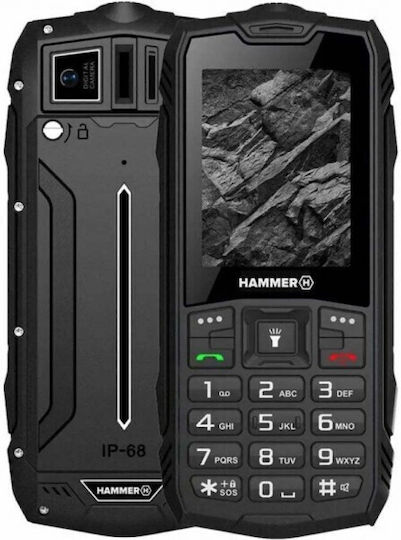 Hammer Rock LTE Dual SIM Ανθεκτικό Κινητό με Μεγάλα Κουμπιά Μαύρο - Image 4