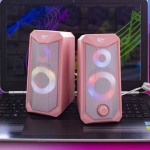 Havit SK202 Ηχεία Υπολογιστή 2.0 με Ισχύ 3W σε Ροζ Χρώμα - Image 2