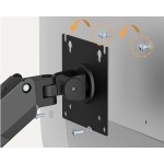 BRATECK επιτοίχια βάση για 2x οθόνες LDA113-114, 17-32", έως 9kg - Image 2